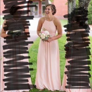 Pearl pink bridesmaid dress from Azazie